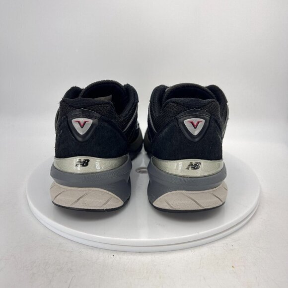 New Balance 990 Women Size 8.5 W990BK5 Black Suede Silver Low Top Running Shoes - Picture 6 of 14